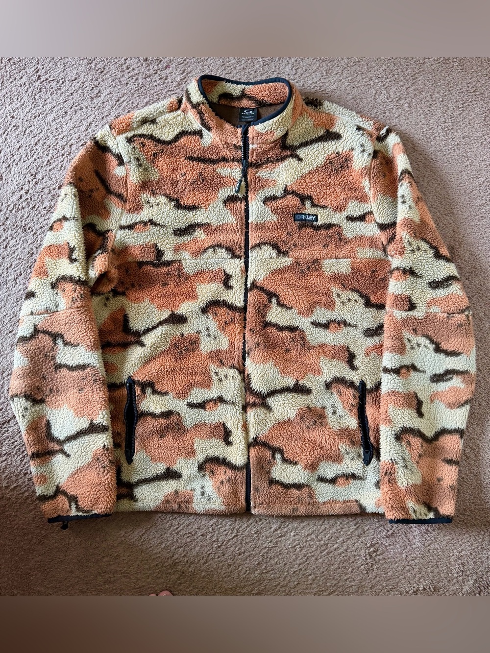 Oakley Hillside Sherpa Fz Fleece Camo Desert